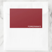 Roze voornaam rechthoekige sticker (Tas)