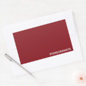 Roze voornaam rechthoekige sticker (Envelop)