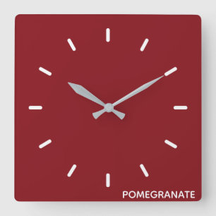 Roze voornaam vierkante klok