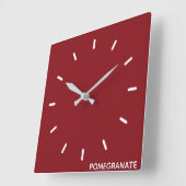 Roze voornaam vierkante klok (Hoek)
