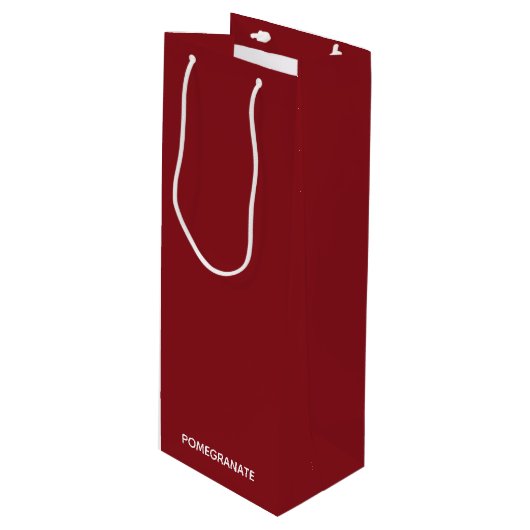 Roze voornaam wijn cadeautas (Voorkant Gekanteld)