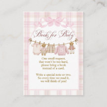 Roze Voorname Teddydbeer Meisje Baby Shower boeken