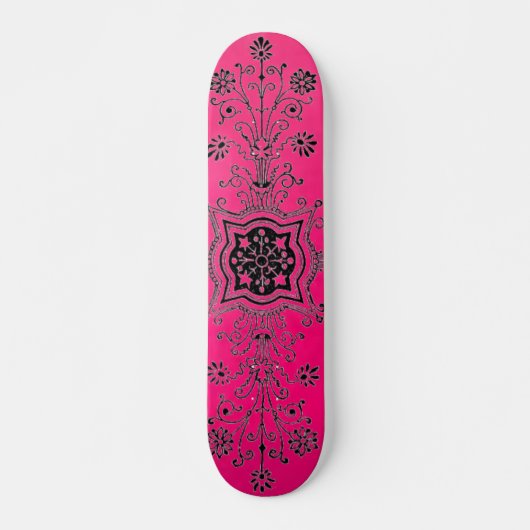 Roze voorontwerp skateboade skateboard (Voorkant)