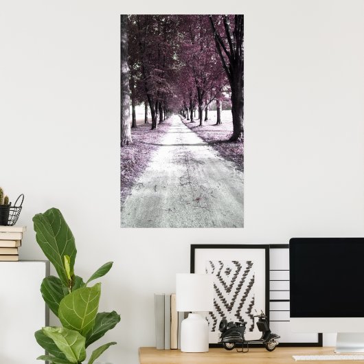 roze voorruitgoot poster (Thuiskantoor)