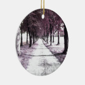 roze voorruitplaats keramisch ornament (Rechts)