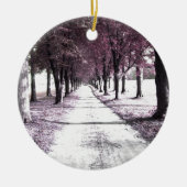 roze voorruitplaats keramisch ornament (Voorkant)