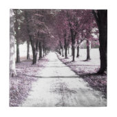 roze voorruitplaats tegeltje (Voorkant)