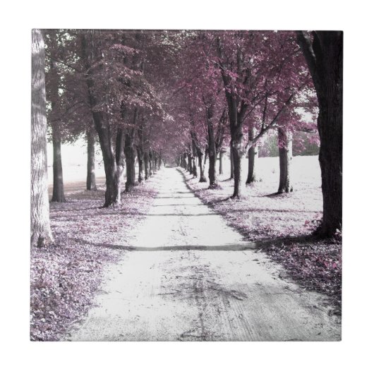 roze voorruitplaats tegeltje (Voorkant)