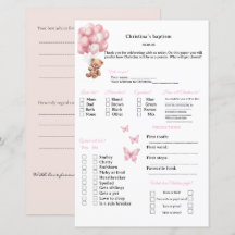 Roze voorspellingen en advies spel voor Doop