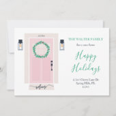 Roze voorste portieraankondiging aankondiging (Voorkant)