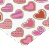 Roze voorste Valentijnsdag van de Koekjesliefde va Tafelkleed (Gekanteld)