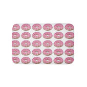 Roze voorzijde Donut Doughnut Sprinkles Breakfast Badmat (Voorkant)