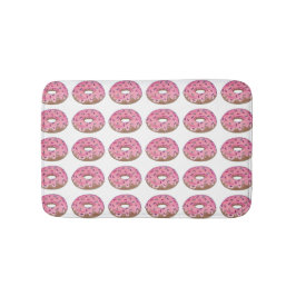 Roze voorzijde Donut Doughnut Sprinkles Breakfast Badmat