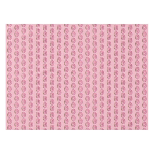 Roze voorzijde Donut Doughnut Sprinkles Breakfast Tafelkleed (Voorkant (Horizontaal))