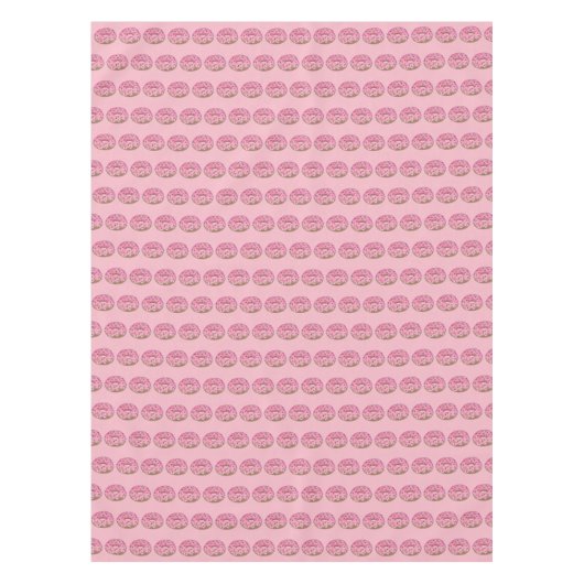 Roze voorzijde Donut Doughnut Sprinkles Breakfast Tafelkleed (Voorkant)