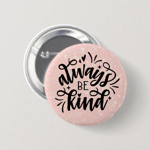 Roze vormgeving/altijd in de smaak ronde button 5,7 cm