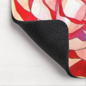 Roze vormgeving van de Camellia-bloem Muismat (Hoek)