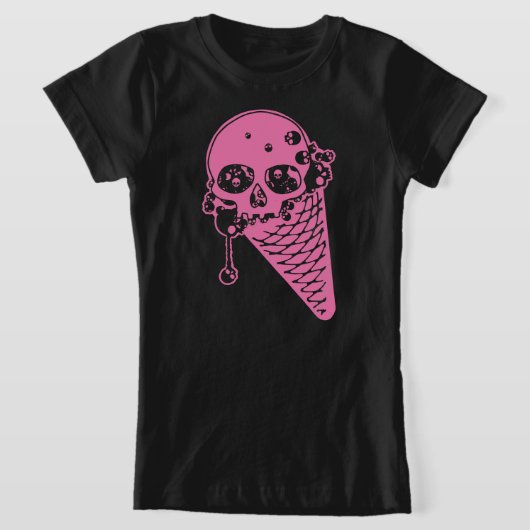 Roze vormig ijsje, T-shirt (Laagn)