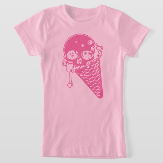 Roze vormig ijsje, T-shirt (Laagn)