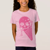 Roze vormig ijsje, T-shirt (Voorkant)