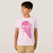 Roze vormig ijsje, T-shirt (Voorkant volledig)