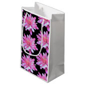 Roze vormig patroon,  bloempatroon klein cadeauzakje (Achterkant Gekanteld)