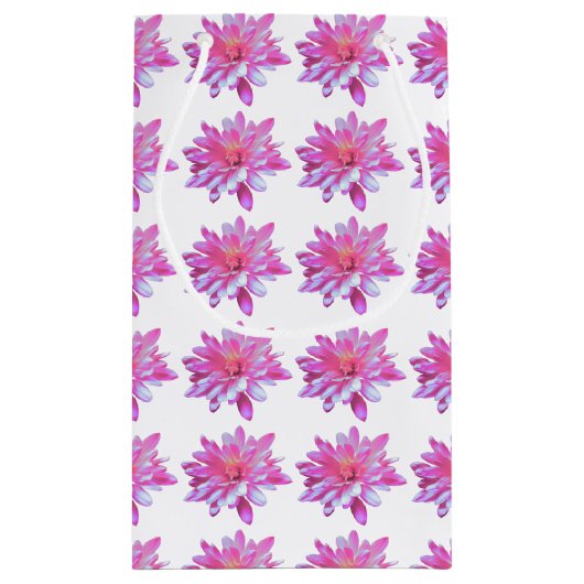 Roze vormig patroon,  bloempatroon klein cadeauzakje (Achterkant)