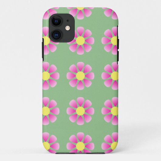 Roze vormig patroon Case-Mate iPhone case (Achterkant)