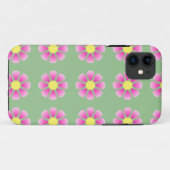 Roze vormig patroon Case-Mate iPhone case (Achterkant (horizontaal))