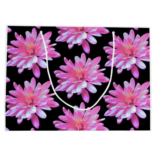 Roze vormig patroon groot cadeauzakje (Achterkant)