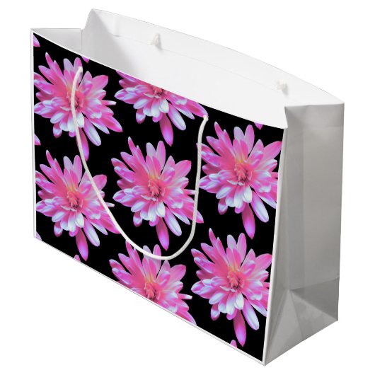 Roze vormig patroon groot cadeauzakje (Achterkant Gekanteld)