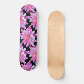 Roze vormig patroon, roze bloemen persoonlijk skateboard (Voorkant)