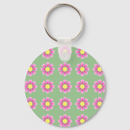 Roze vormig patroon sleutelhanger (Voorkant)