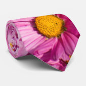 Roze vormig patroon stropdas (Opgerold)
