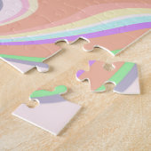 Roze vormig vormig vormend vormig vormig retroflec legpuzzel (Zijkant)