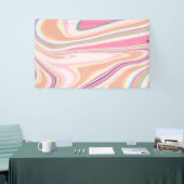 Roze vormig vormig vormend vormig vormig retroflec spandoek (Beurs)