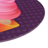 Roze vorst Rainbow Vanilla Party Cupcake Snijplank (Hoek)