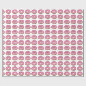 Roze vorste aardbei Donut Doughnut Sprinkles Cadeaupapier (Vlak)