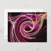 Roze Vortex Briefkaart (Voorkant / Achterkant)