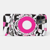 Roze vortex: een geruite afdaling Case-Mate iPhone case (Achterkant (horizontaal))