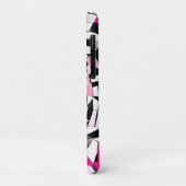 Roze vortex: een geruite afdaling Case-Mate iPhone case (Achterkant/links)