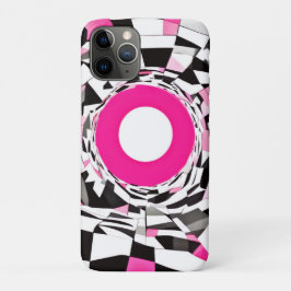 Roze vortex: een geruite afdaling Case-Mate iPhone case