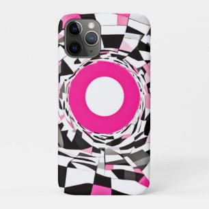 Roze vortex: een geruite afdaling Case-Mate iPhone case