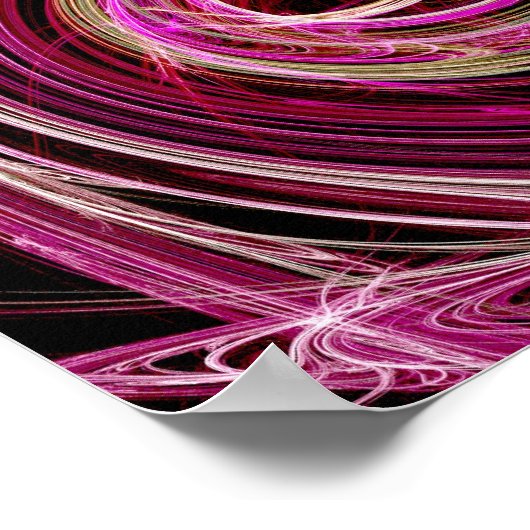 Roze Vortex Poster (Hoek)