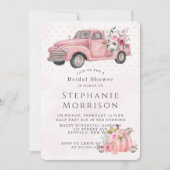 Roze  vrachtwagen Vrijgezellenfeest Kaart (Voorkant)