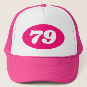 Roze vrachtwagenhoed vrouwenfeest 79th Birthday! Trucker Pet
