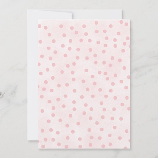 Roze  vrachtwagenmaiden Luncheon Invitae (Achterkant)