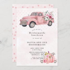 Roze  vrachtwagenmaiden Luncheon Invitae