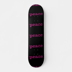 roze vrede in zwart persoonlijk skateboard