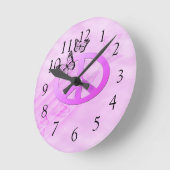 Roze vrede ronde klok (Hoek)